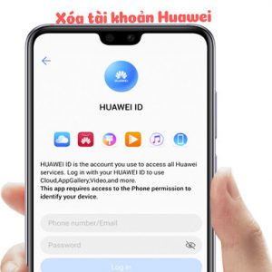Xóa tài khoản Huawei ID