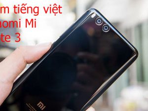 Rom tiếng việt, cài CH Play Xiaomi Mi Note 3