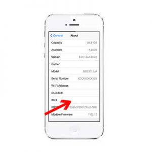 Sửa iPhone 5, 5S mất IMEI